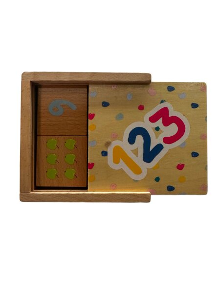 Playland Holz Lernspiel Set – Zahlen, Domino