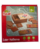 Playland Holz Lernspiel Set – Zahlen, Domino