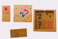Playland Holz Lernspiel Set – Zahlen, Domino