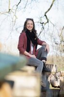 Knit Factory Liv Dreieckstuch Leinen 190x85 cm