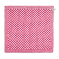Knit Factory Küchentuch Cubes Ecru Fuchsia 50x50 cm...