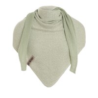 Knit Factory Ella Dreiecksschal Ecru Sage Green One Size Mix