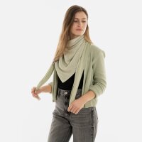 Knit Factory Ella Dreiecksschal Ecru Sage Green One Size Mix