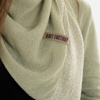 Knit Factory Ella Dreiecksschal Ecru Sage Green One Size Mix