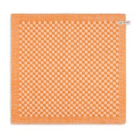 Knit Factory Küchentuch Cubes Ecru Orange 50x50 cm...