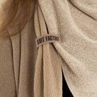 Knit Factory Ella Dreiecksschal Ecru Leinen One Size Mix