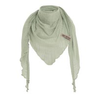 Knit Factory Jose Dreieckstuch Sage Green 190x85 cm...