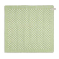 Knit Factory Küchentuch Cubes Ecru Spring Green...