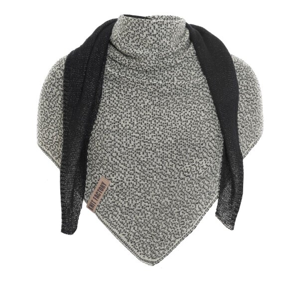 Knit Factory Ella Dreiecksschal Ecru Schwarz One Size Mix