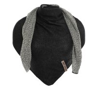 Knit Factory Ella Dreiecksschal Ecru Schwarz One Size Mix