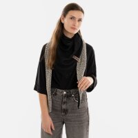 Knit Factory Ella Dreiecksschal Ecru Schwarz One Size Mix