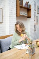 Knit Factory Ella Kurze Strickjacke Schwarz 40/42