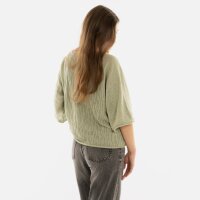 Knit Factory Jose Strickpullover Sage Green 36/42 Gestreift