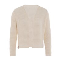 Knit Factory Isa Kurze Strickjacke Beige 36/38 Gestreift