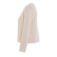 Knit Factory Isa Kurze Strickjacke Beige 36/38 Gestreift