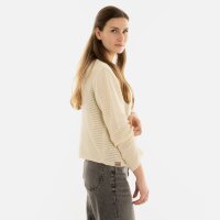 Knit Factory Isa Kurze Strickjacke Beige 36/38 Gestreift
