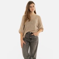 Knit Factory Jose Strickpullover Leinen 36/42 Gestreift