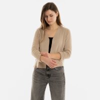 Knit Factory Ella Kurze Strickjacke Leinen 40/42