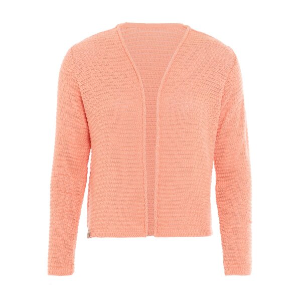 Knit Factory Isa Kurze Strickjacke Apricot 36/38 Gestreift