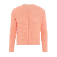 Knit Factory Isa Kurze Strickjacke Apricot 36/38 Gestreift
