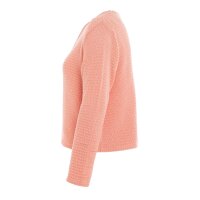Knit Factory Isa Kurze Strickjacke Apricot 36/38 Gestreift