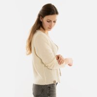 Knit Factory Ella Kurze Strickjacke Beige 40/42