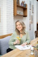 Knit Factory Ella Kurze Strickjacke Beige 40/42