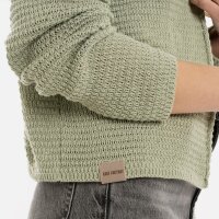 Knit Factory Isa Kurze Strickjacke Sage Green 36/38 Gestreift
