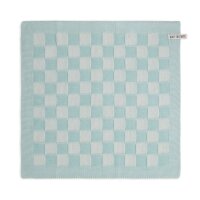 Knit Factory Küchentuch Block Ecru Minze 50x50 cm...