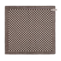 Knit Factory Küchentuch Cubes Ecru Chocolate 50x50...