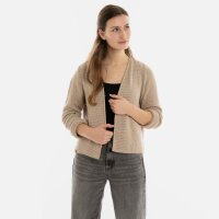 Knit Factory Isa Kurze Strickjacke Leinen 36/38 Gestreift