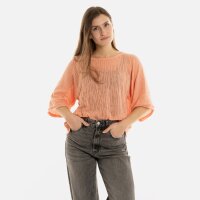 Knit Factory Jose Strickpullover Apricot 36/42 Gestreift