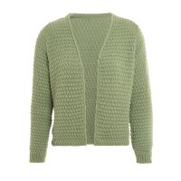 Knit Factory Becky Kurze Strickjacke Sage Green 40/42
