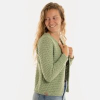Knit Factory Becky Kurze Strickjacke Sage Green 36/38