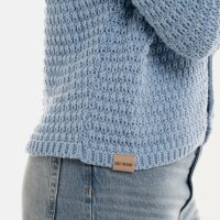 Knit Factory Becky Kurze Strickjacke Crystal Blue 40/42