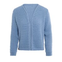 Knit Factory Becky Kurze Strickjacke Crystal Blue 36/38