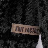 Knit Factory Lea Dreiecksschal Schwarz Anthrazit 190x85 cm Mix