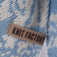 Knit Factory Lea Dreiecksschal Beige Crystal Blue 190x85 cm Mix