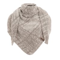 Knit Factory Lea Dreiecksschal Beige Iced Clay 190x85 cm Mix