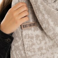 Knit Factory Lea Dreiecksschal Beige Iced Clay 190x85 cm Mix
