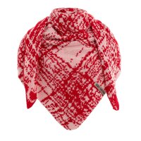 Knit Factory Lea Dreiecksschal Bright Red Blossom Pink...