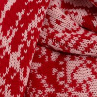 Knit Factory Lea Dreiecksschal Bright Red Blossom Pink...