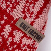 Knit Factory Lea Dreiecksschal Bright Red Blossom Pink 190x85 cm Mix