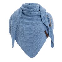 Knit Factory Coco Dreiecksschal Crystal Blue 190x85 cm