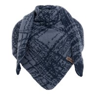 Knit Factory Lea Dreiecksschal Jeans Indigo 190x85 cm Mix