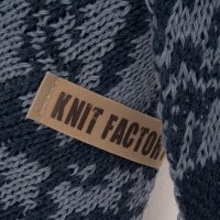 Knit Factory Lea Dreiecksschal Jeans Indigo 190x85 cm Mix