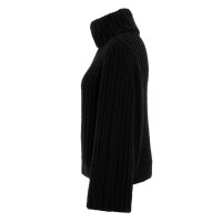 Knit Factory Kris Rollkragen Strickpullover Schwarz 40/42...