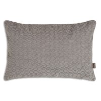 Knit Factory Evita Kissen Taupe 60x40 cm Fischgrät