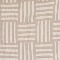 Knit Factory Dash Kissen Ecru Leinen 50x50 cm Kariert