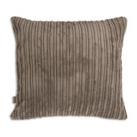 Knit Factory Ritz Kissen Taupe 50x50 cm Gestreift